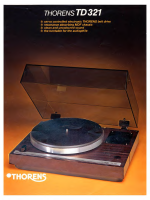Thorens TD-321-Brochure